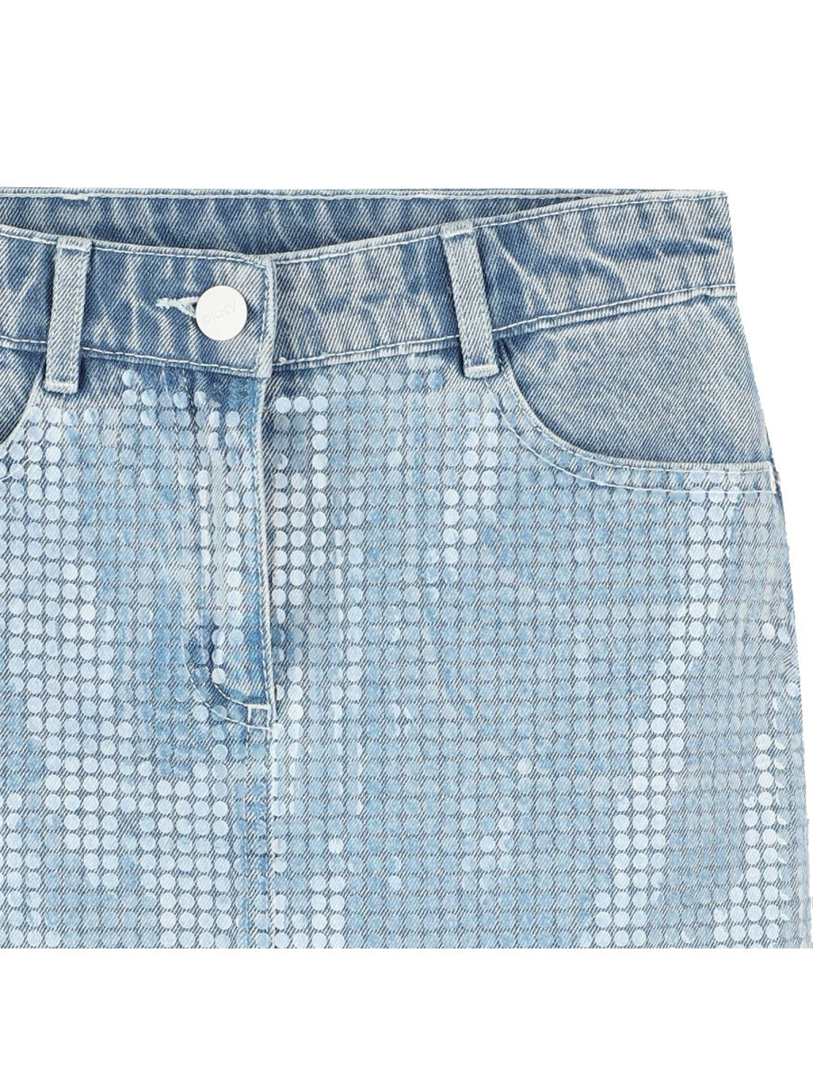 DKNY Girls' Cotton Mini Skirt