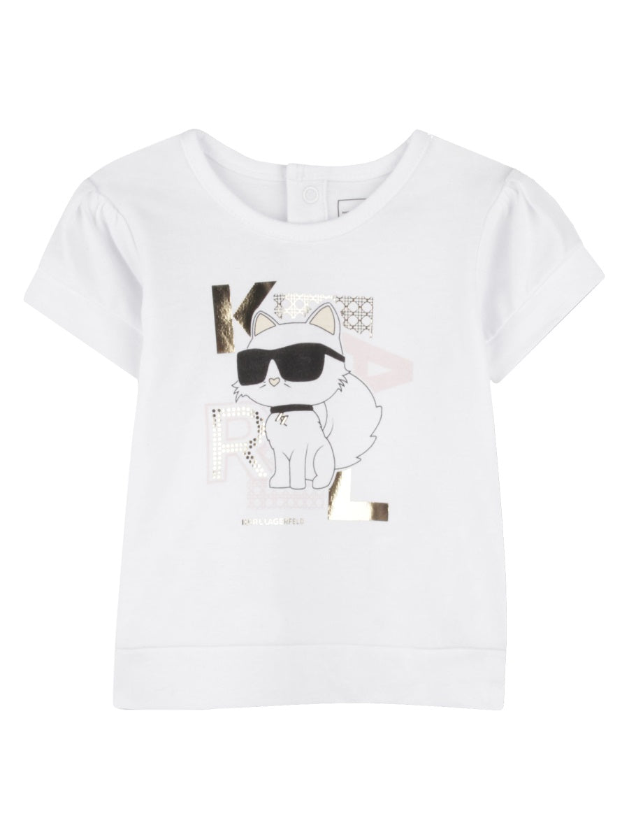 KARL LAGERFELD Mini T-Shirt and Shorts Set for Girls