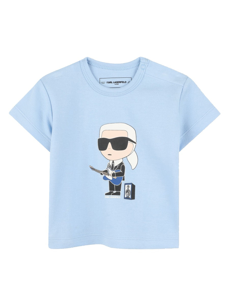 KARL LAGERFELD Mini T-Shirt and Bermuda Shorts Set for Boys