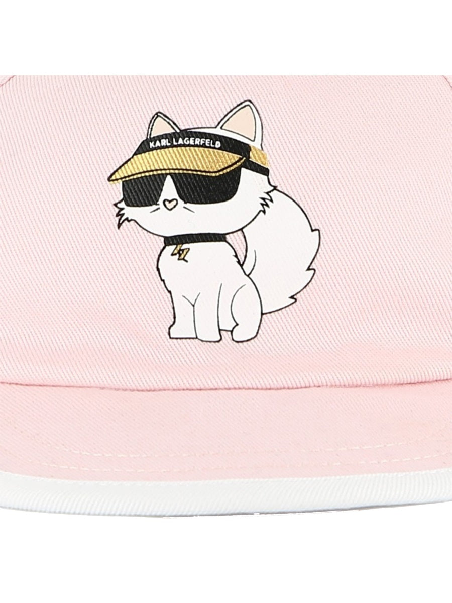 KARL LAGERFELD Mini Cotton Hat for Girls