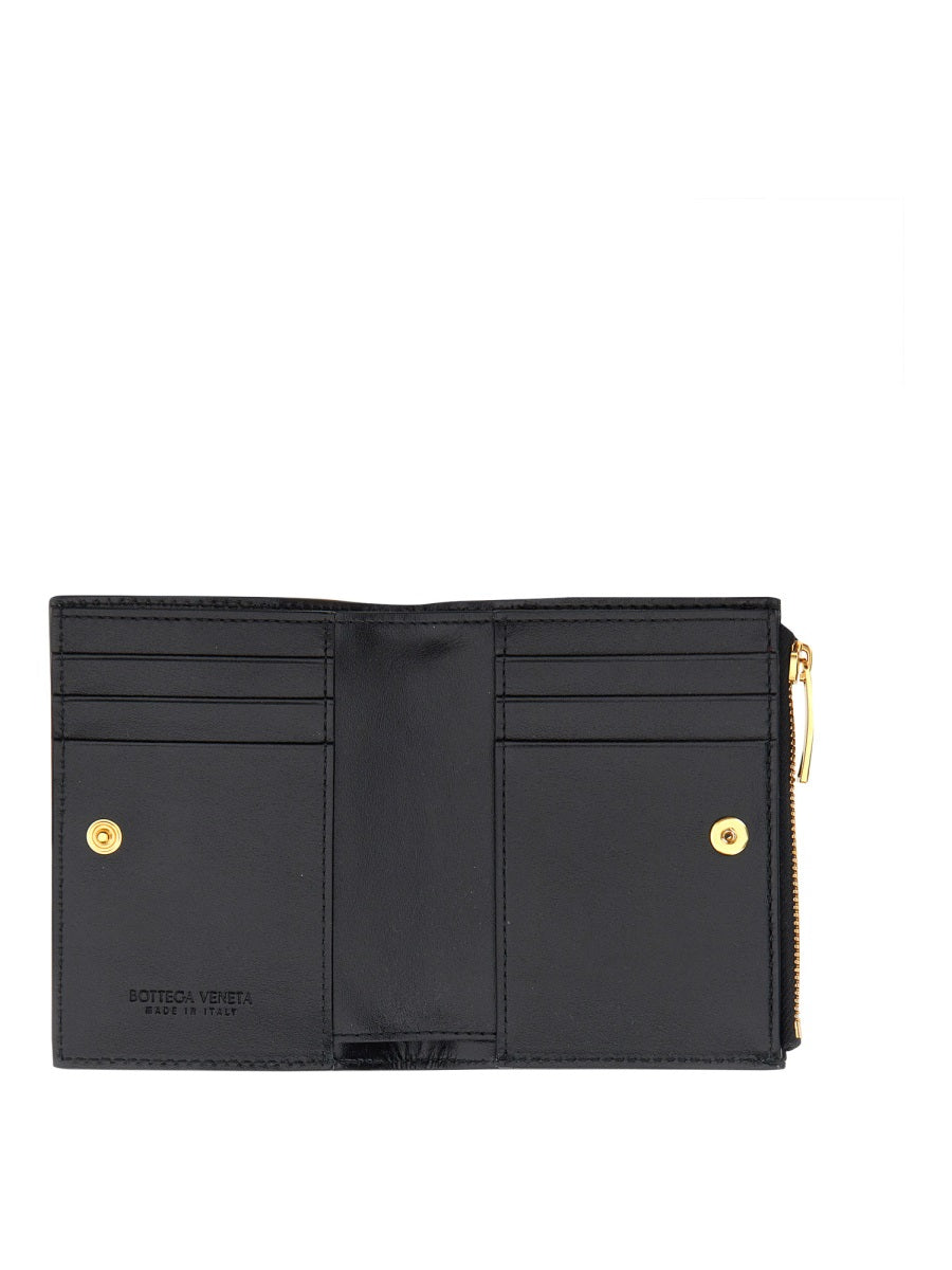 BOTTEGA VENETA Mini Bi-Fold Zip Wallet - 9 CM X 11 CM X 1 CM
