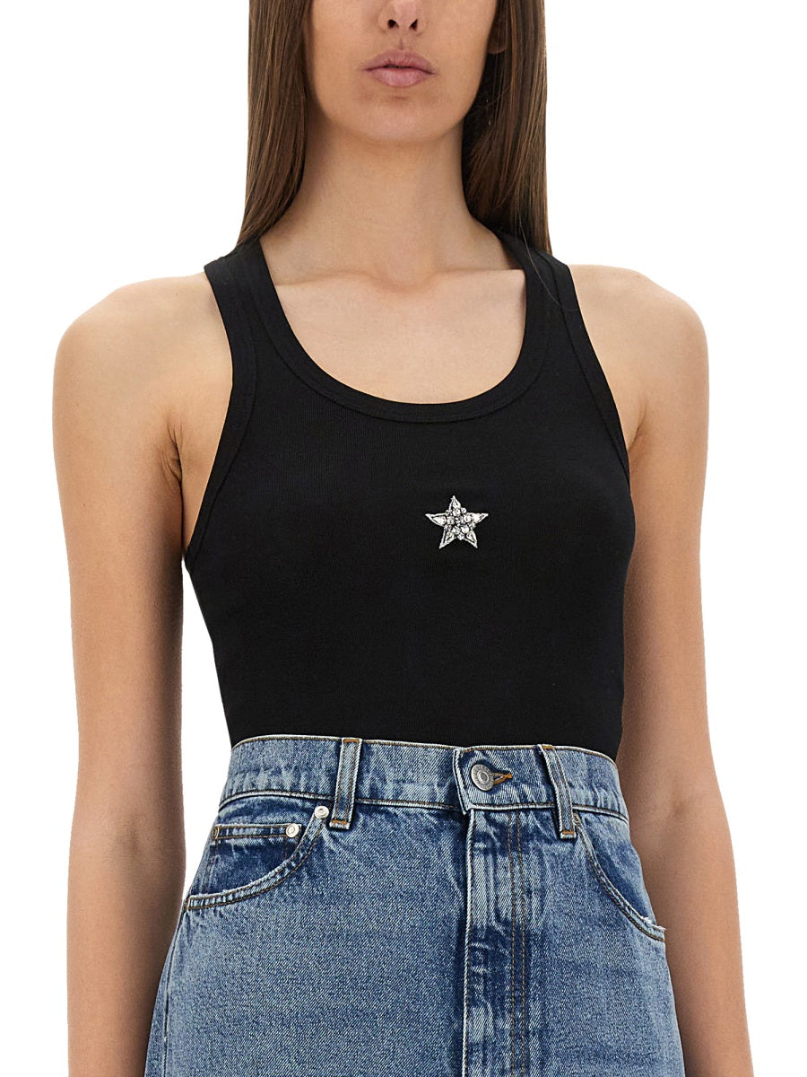 STELLA McCARTNEY Crystal Mini Star Tank Top - Slim Fit