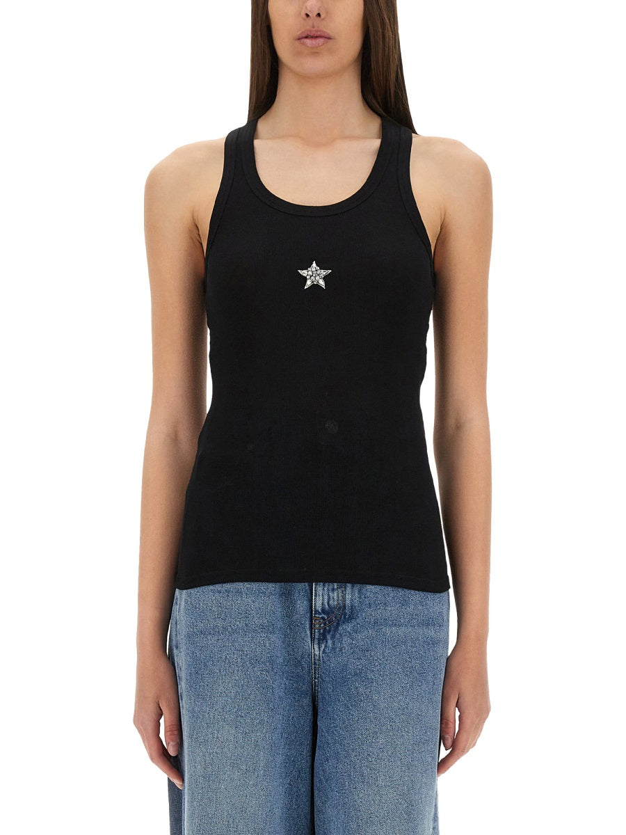 STELLA McCARTNEY Crystal Mini Star Tank Top - Slim Fit