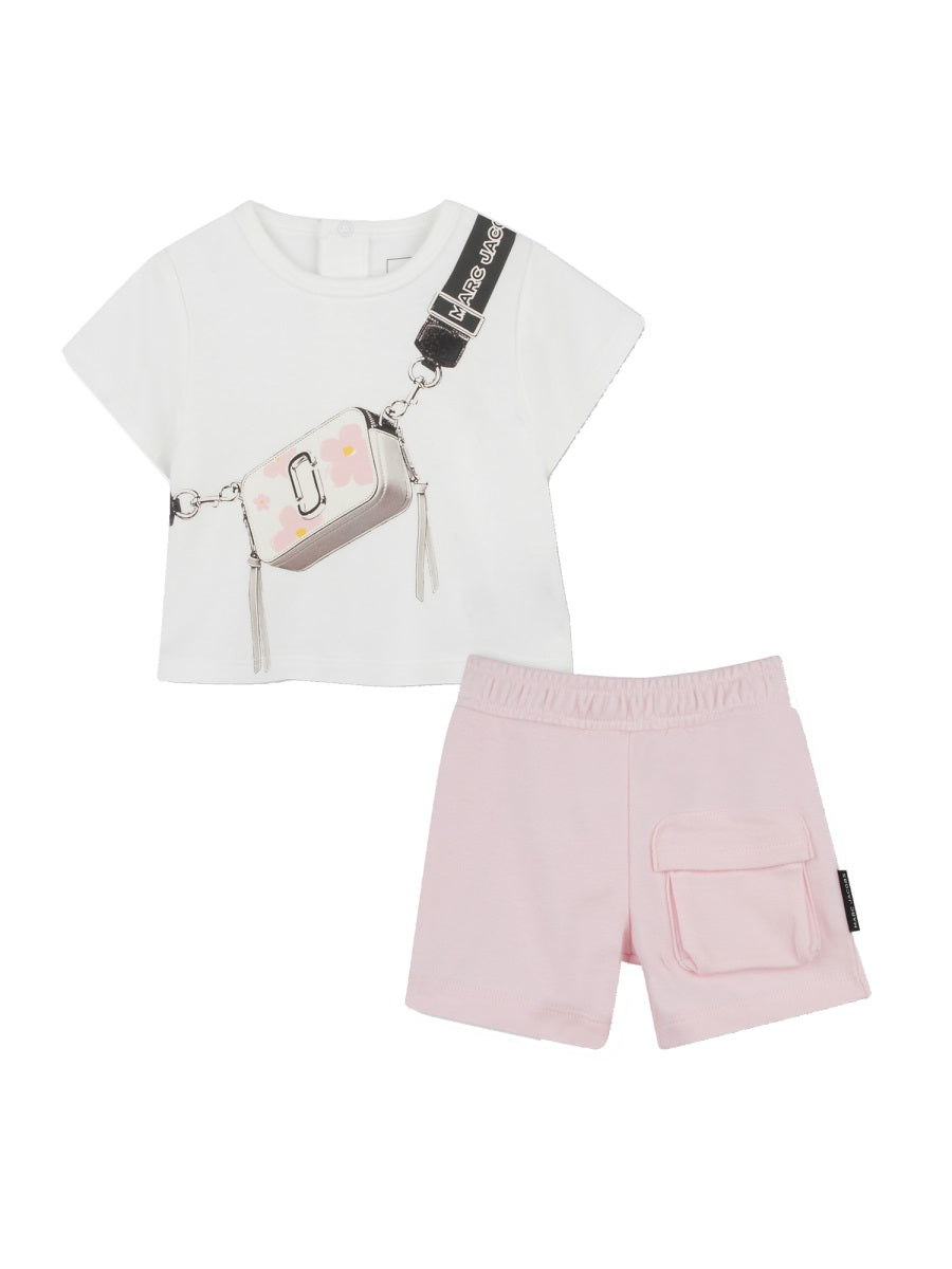 MARC JACOBS Mini T-Shirt and Bermuda Shorts Set
