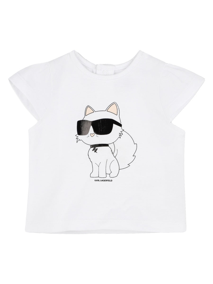 KARL LAGERFELD Girls' Mini T-Shirt and Shorts Set