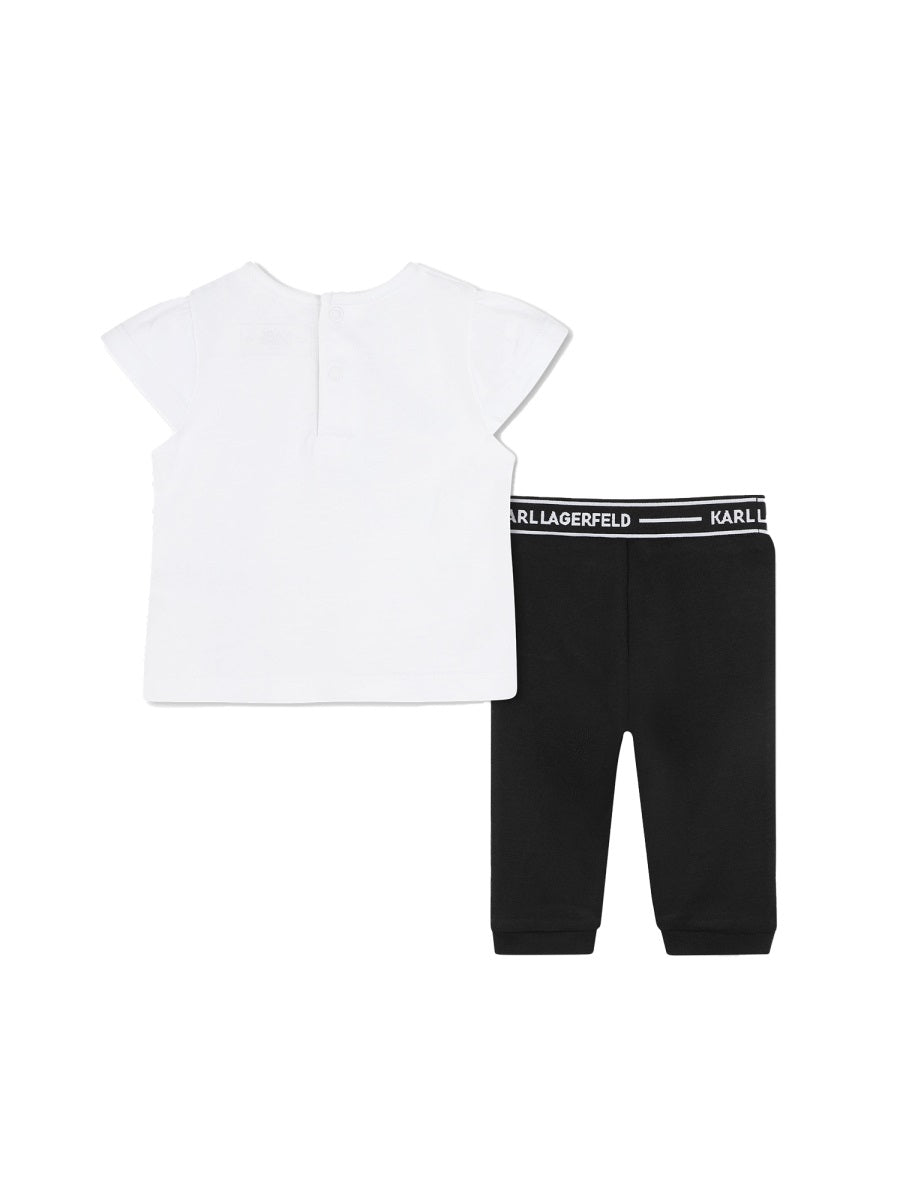 KARL LAGERFELD Girls' Mini T-Shirt and Shorts Set