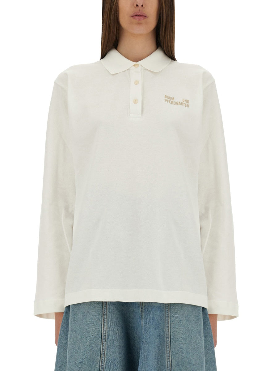 BAUM UND PFERDGARTEN Loose Fit Women's Polo Shirt - Size S