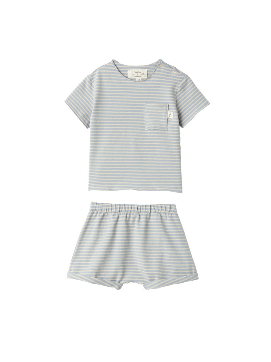 TEDDY & MINOU Mini Girls' T-Shirt and Shorts Set