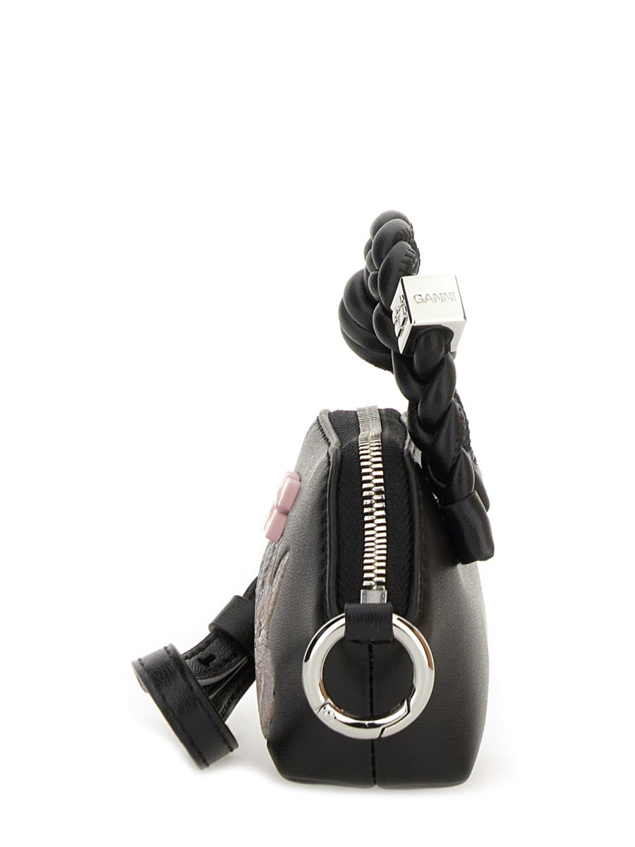 GANNI Mini Animal Print Handbag