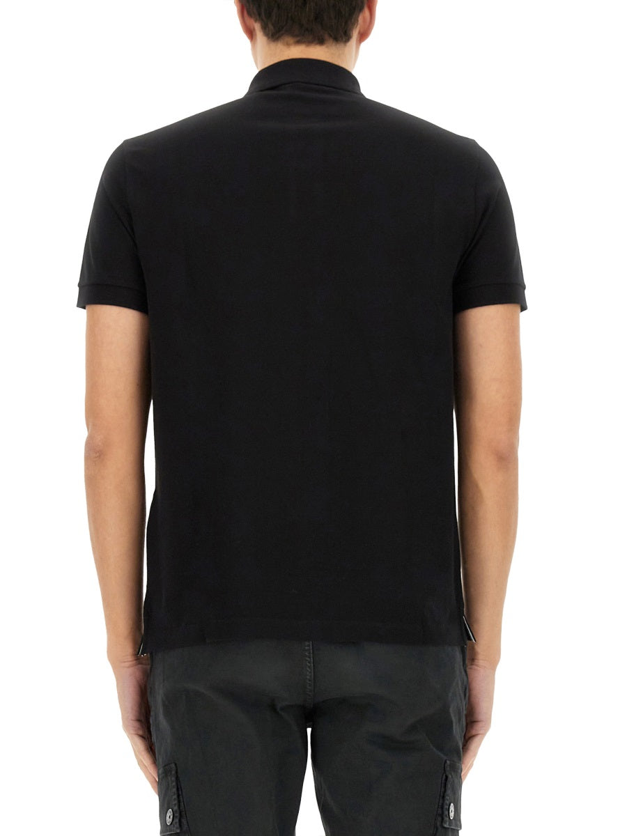 STONE ISLAND Men's Polo with Logo Patch - Size L