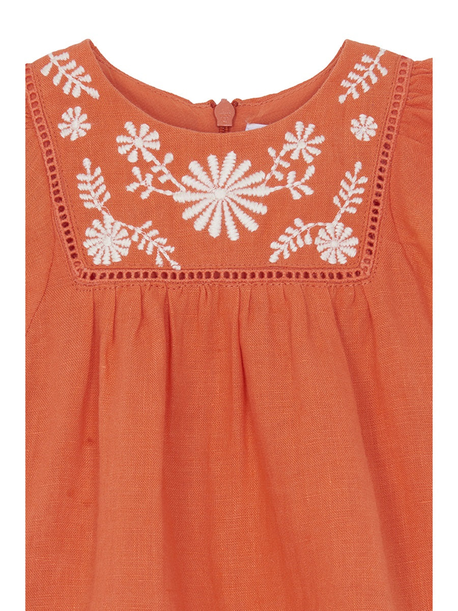 TARTINE ET CHOCOLAT Cotton Mini Dress for Baby Girls - Spring/Summer 2025