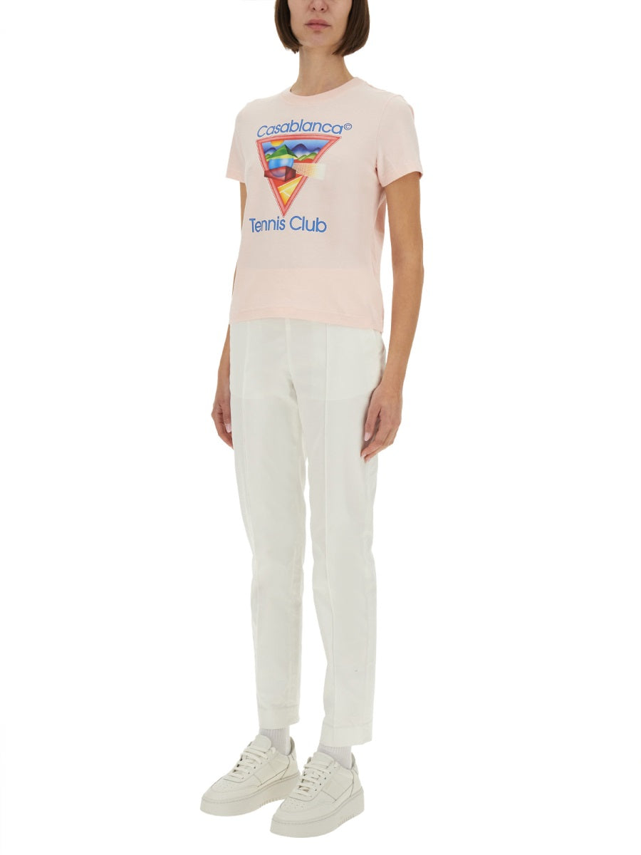 CASABLANCA Fitted T-Shirt (Size S)