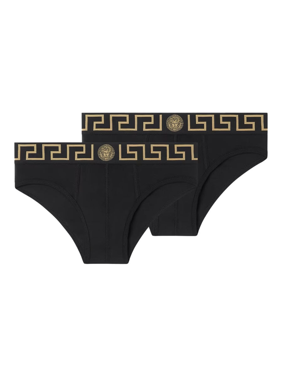VERSACE Bi-Pack Cotton Briefs for Men