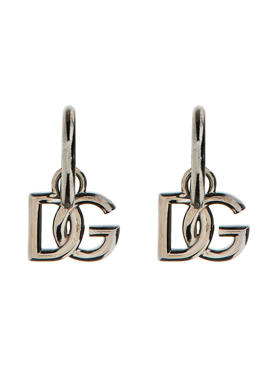 DOLCE & GABBANA Steel & Brass Men's Earrings - FW25 Collection