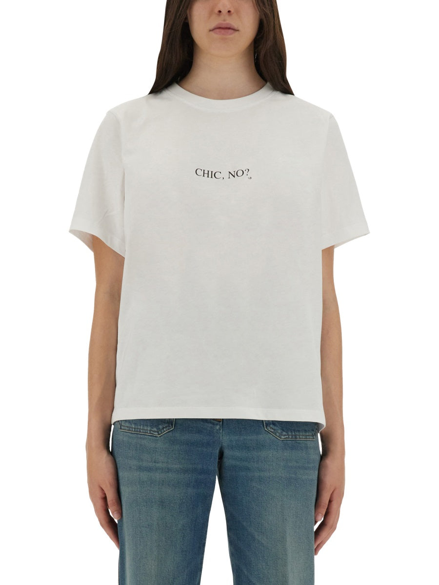 VICTORIA BECKHAM Regular Fit Graphic T-Shirt
