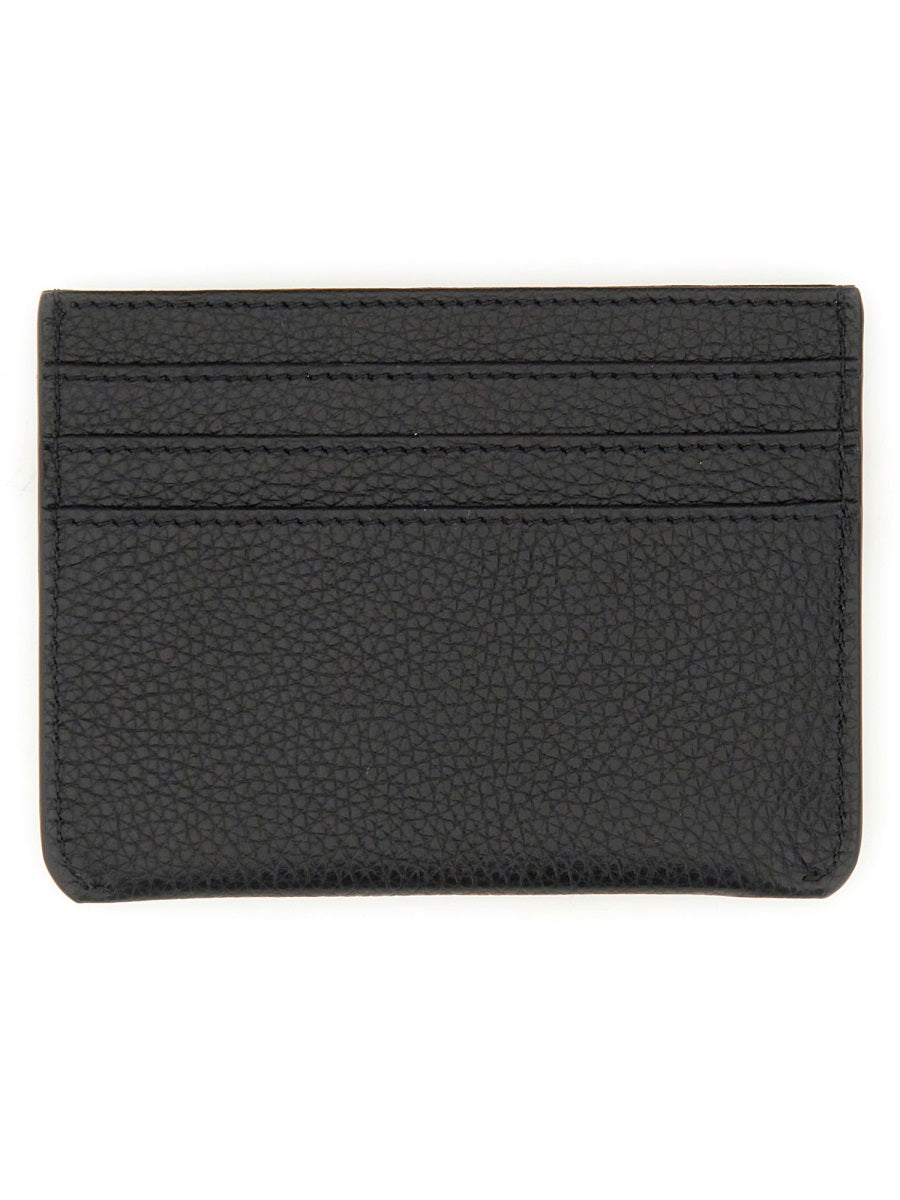 MARNI Mini Card Holder with Darning Logo - 7.5 cm x 11 cm