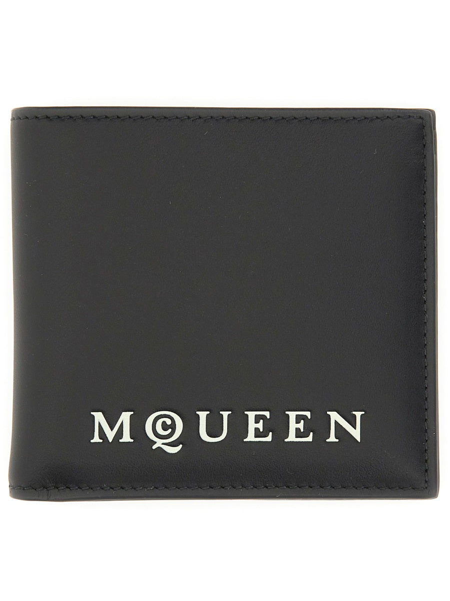 ALEXANDER MCQUEEN Mini Leather Skin Wallet for Men