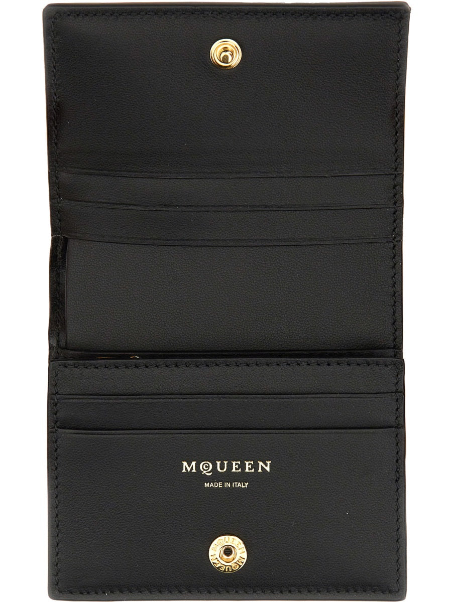 ALEXANDER MCQUEEN Mini 100% Leather Skin Wallet