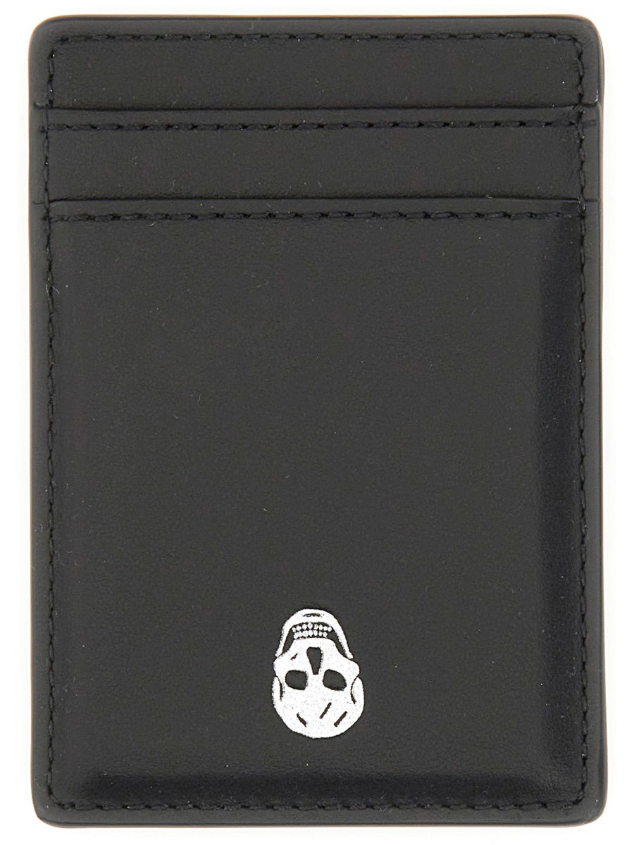 ALEXANDER McQUEEN Mini Magnetic Skull Card Holder