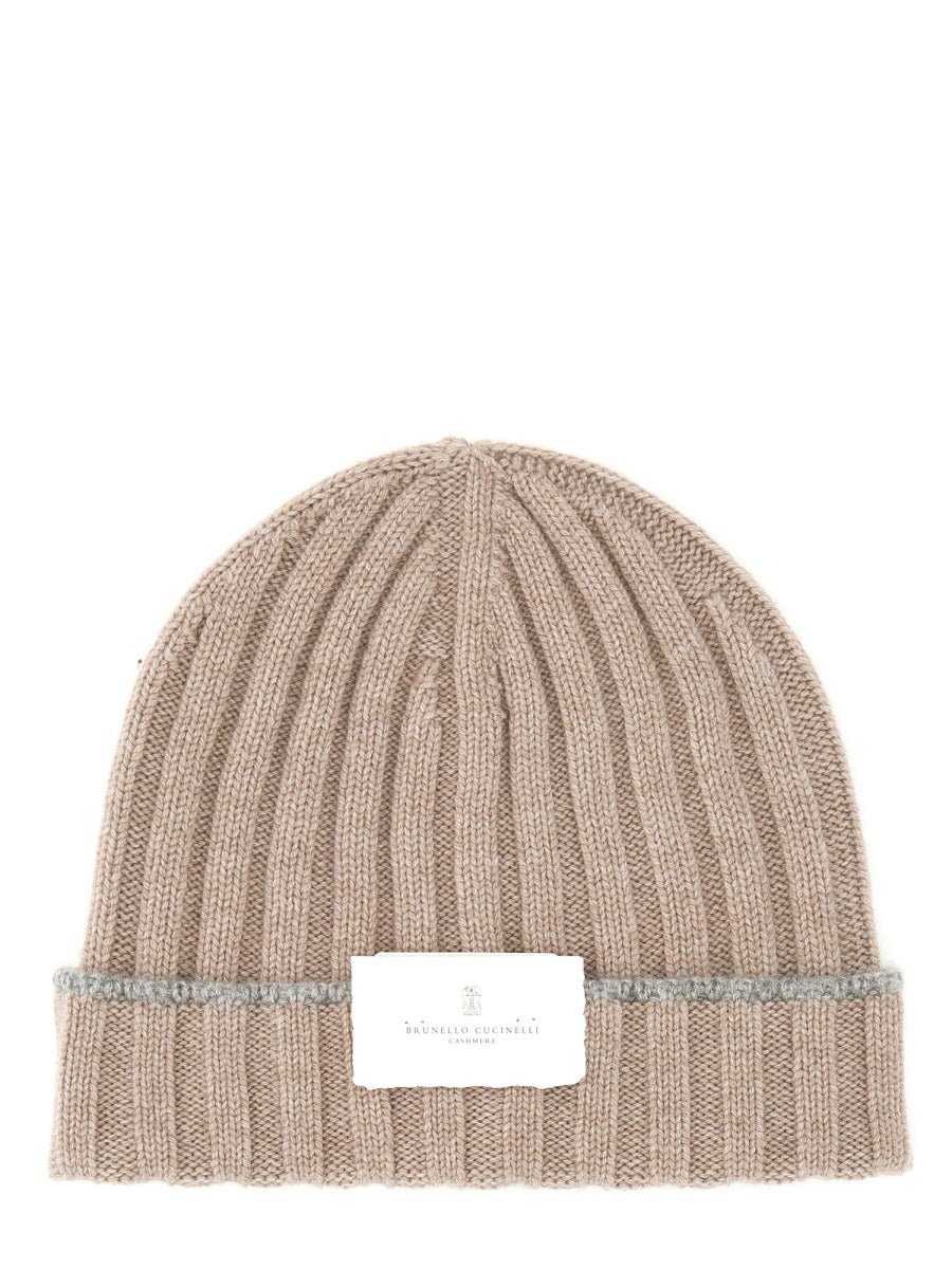 BRUNELLO CUCINELLI Cashmere Beanie Hat for Men - FW25 Collection