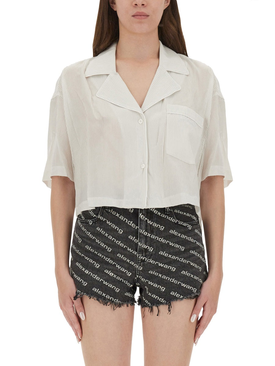 T BY ALEXANDER WANG Elegant Lyocell Shirt for Women