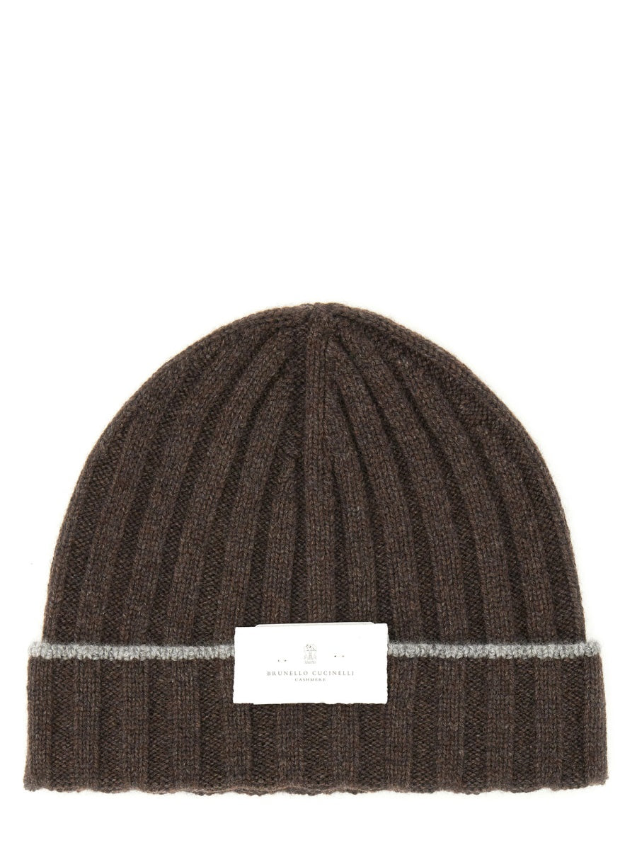 BRUNELLO CUCINELLI Cashmere Beanie Hat for Men - FW25