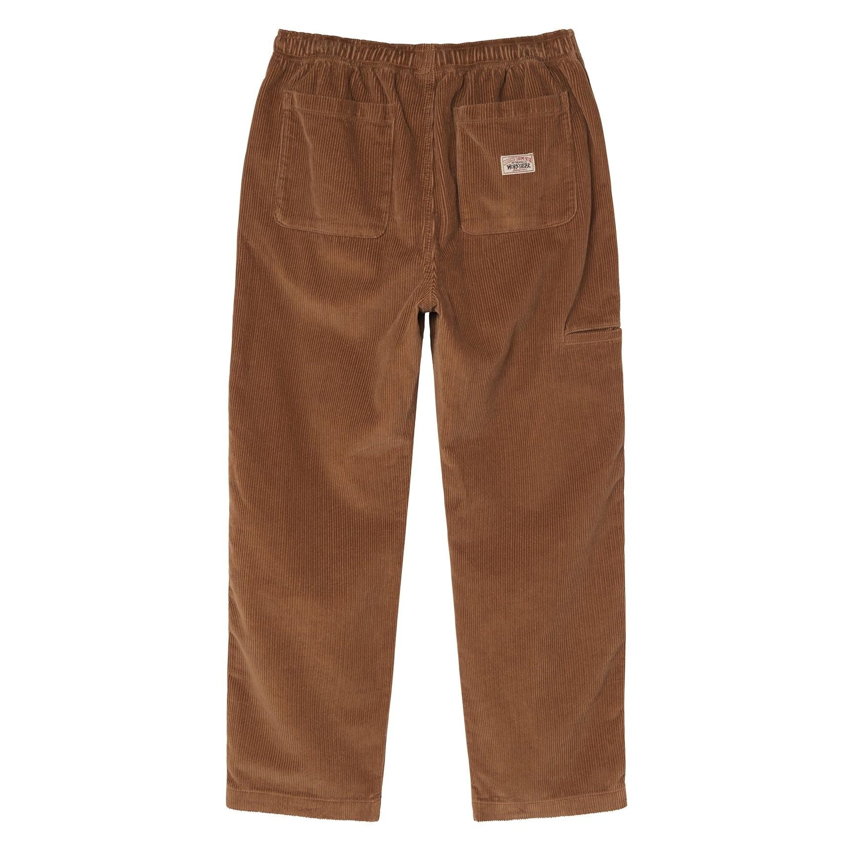 STUSSY Unisex Wade Wale Pants with Elastic Waistband