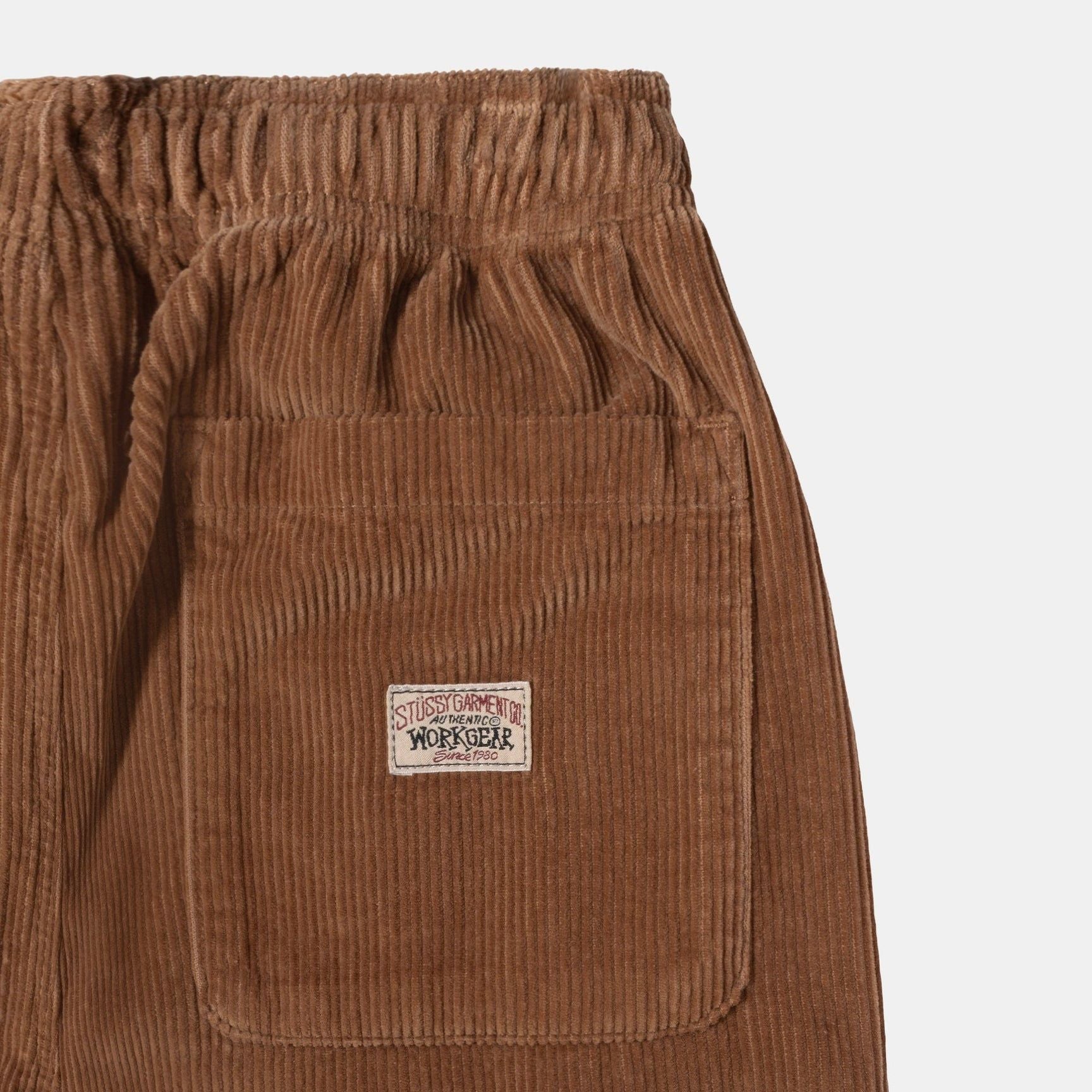 STUSSY Unisex Wade Wale Pants with Elastic Waistband