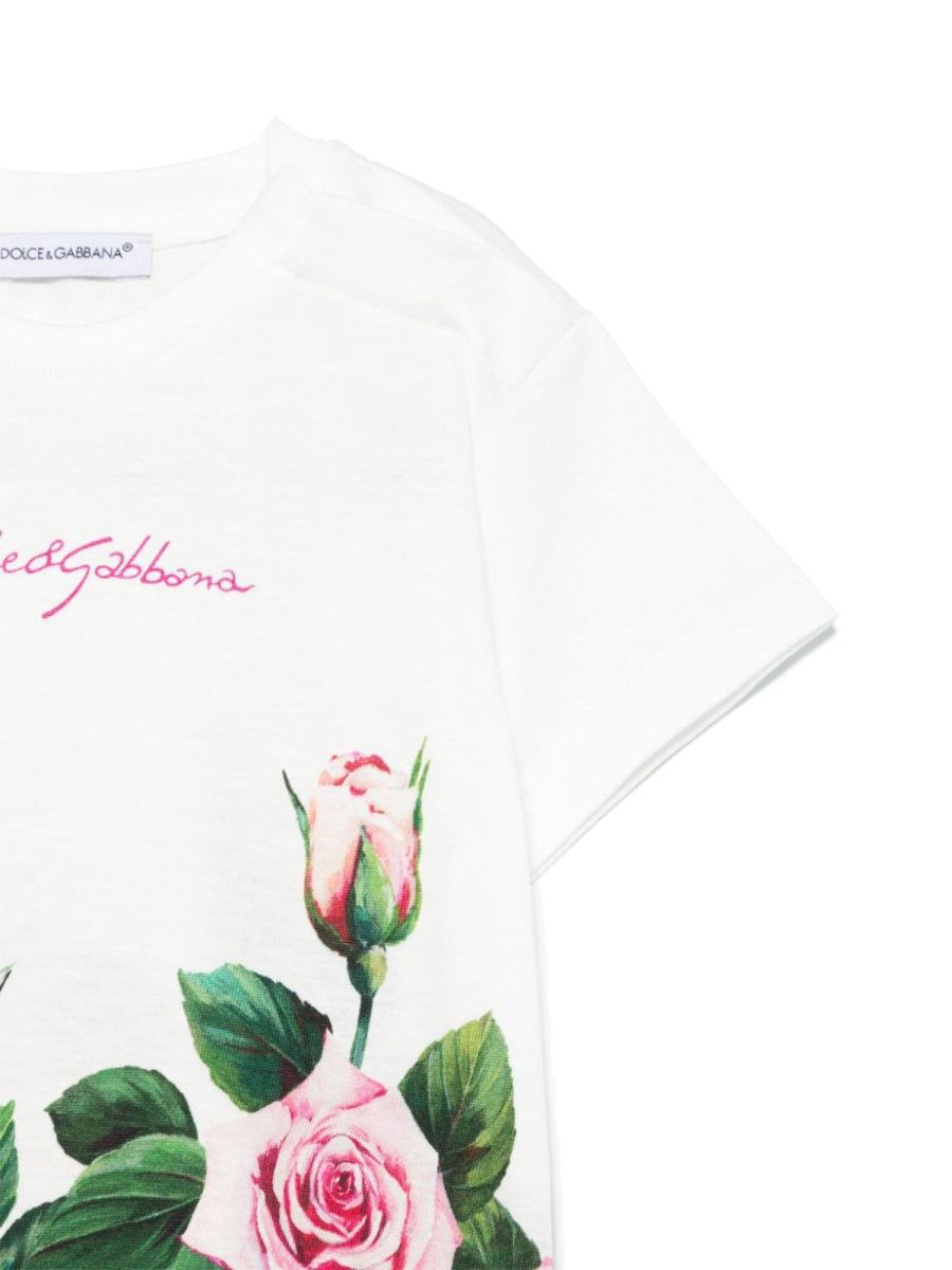 DOLCE & GABBANA Mini Cotton T-Shirt for Girls