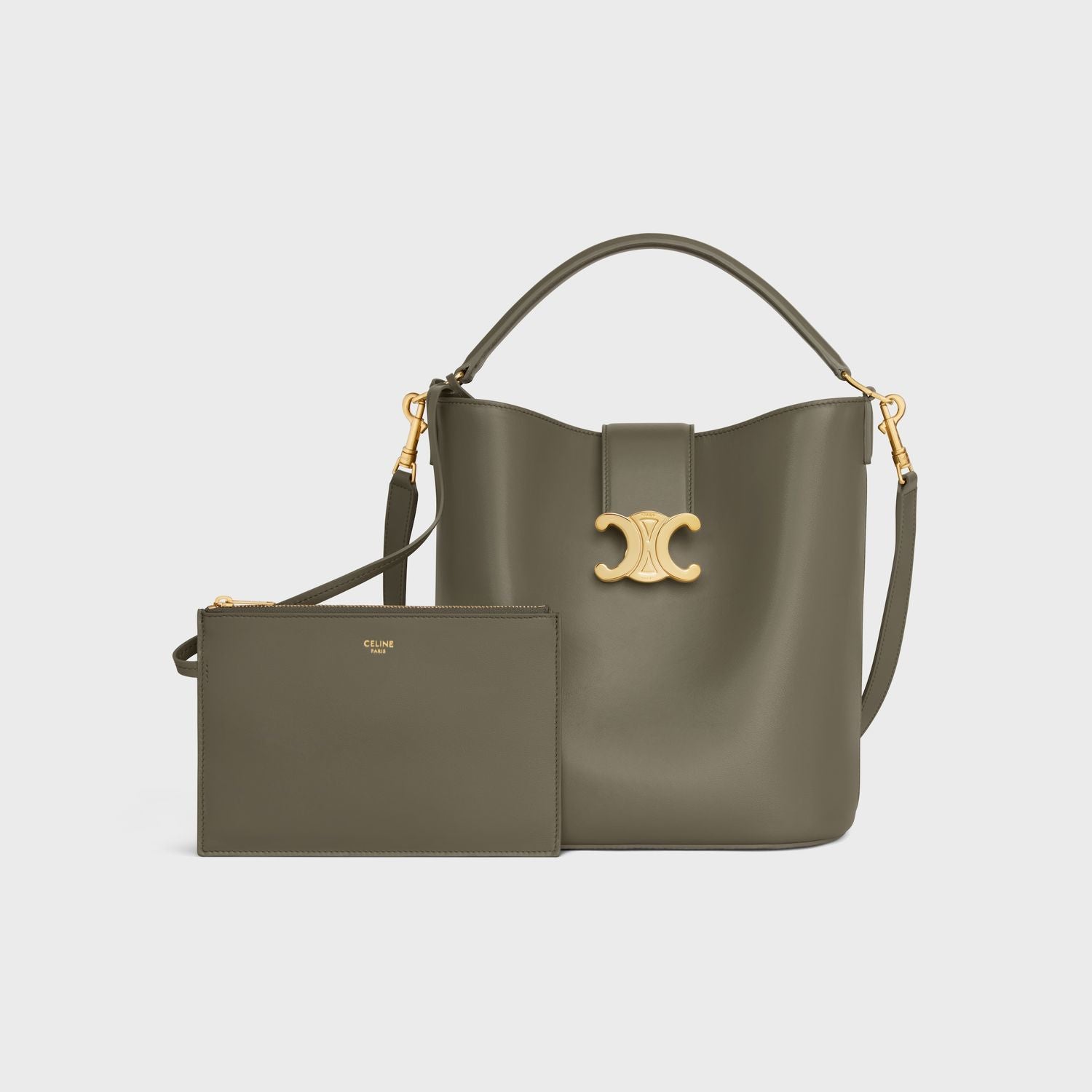 CELINE Medium Bucket Louise in Smooth Calfskin