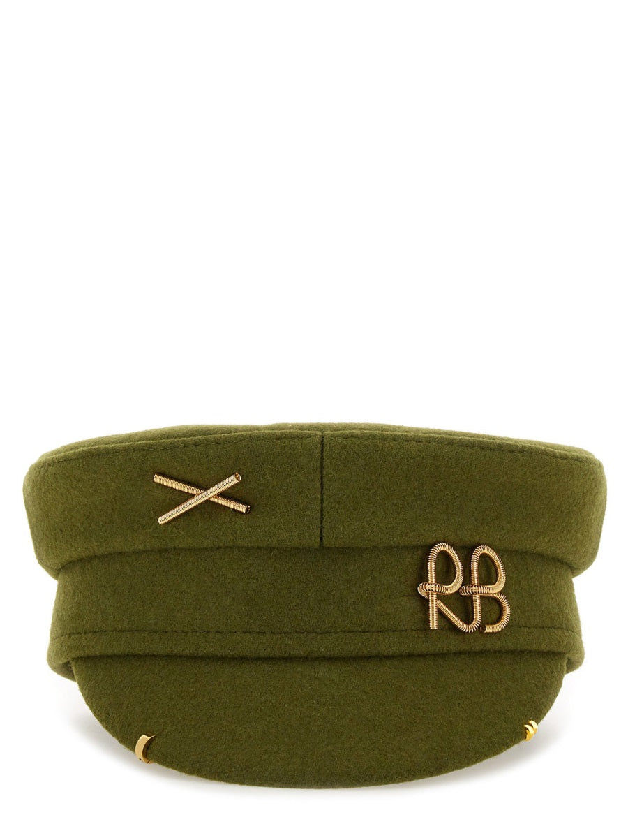 RUSLAN BAGINSKIY Chic Baker Boy Hat for Women