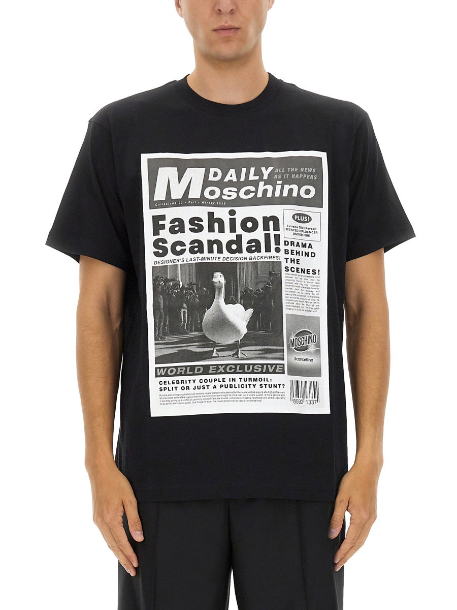 MOSCHINO Graphic T-Shirt for Men - Size L