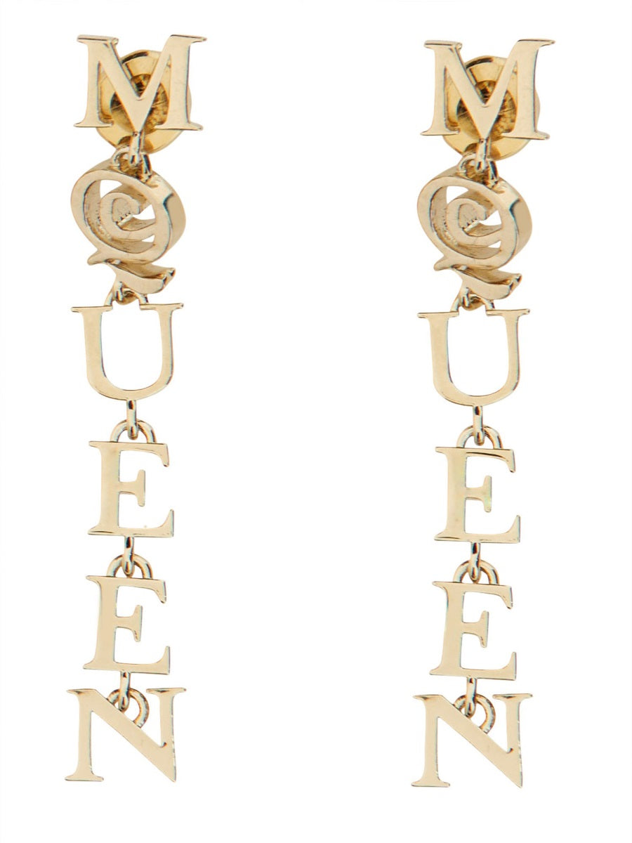 ALEXANDER MCQUEEN Statement Brass Earrings
