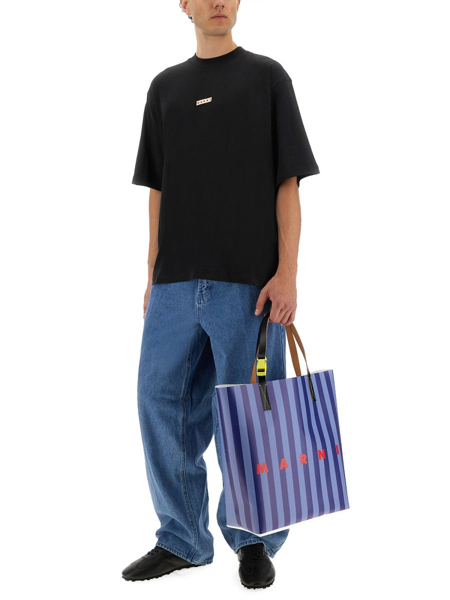 MARNI Men's Mini Logo T-Shirt - Size 48 IT