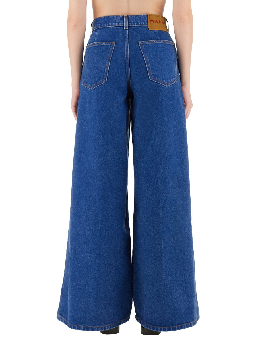 MARNI Wide Leg Denim Jeans - Size 40 IT