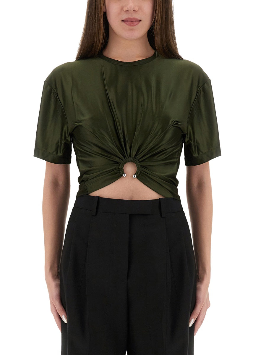 RABANNE Mini Cropped T-Shirt