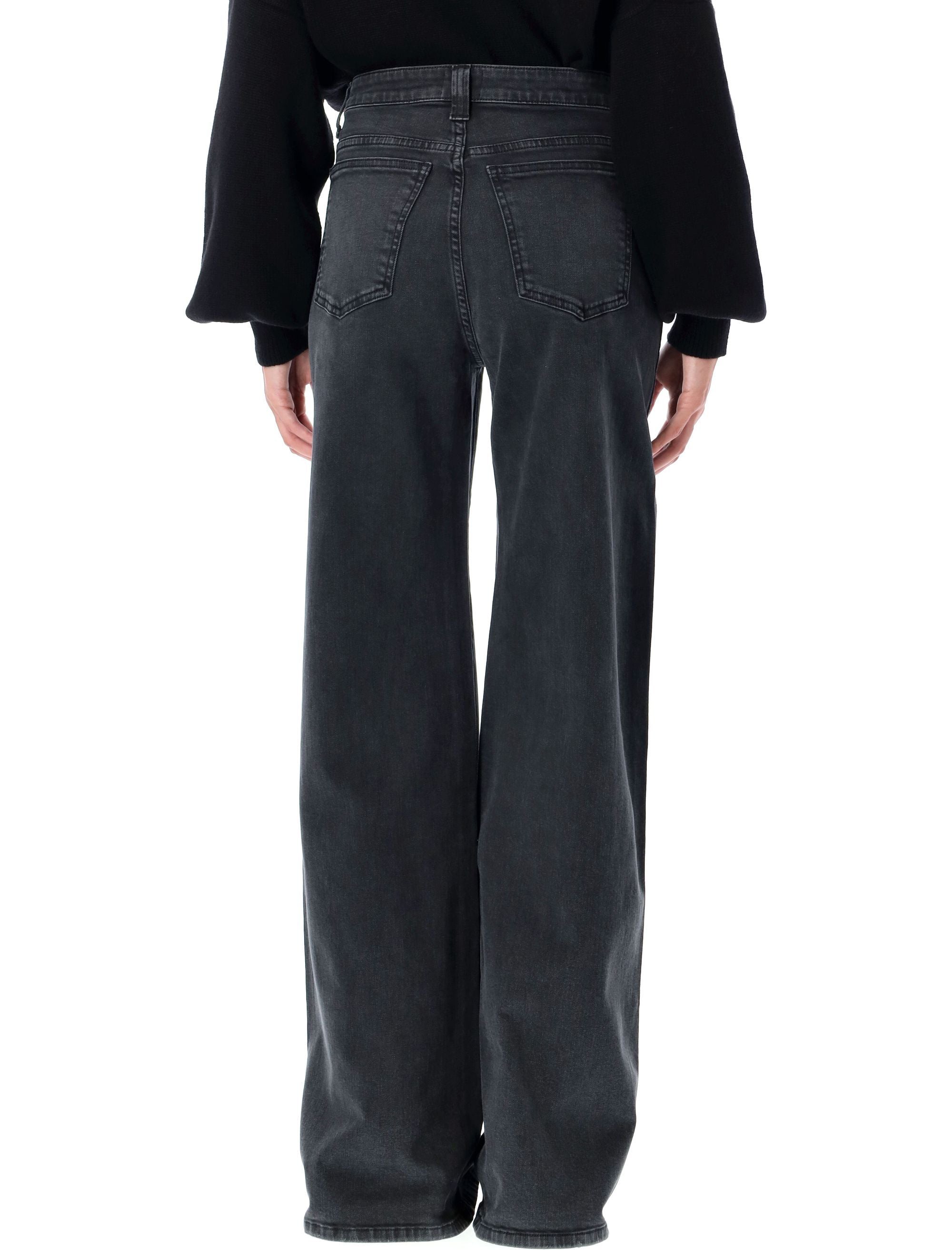 KHAITE High Waist Wide Leg Jeans - Size 27