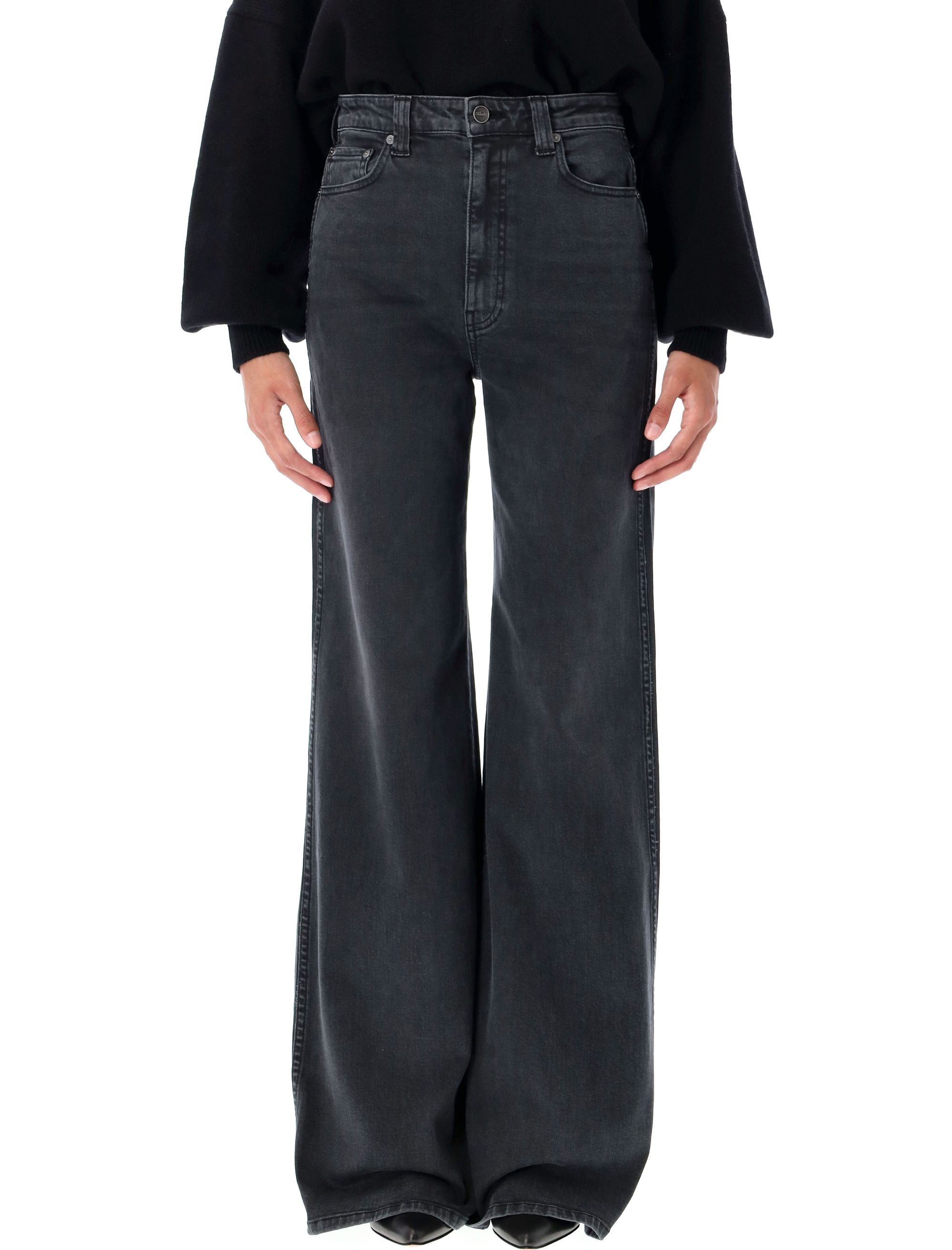 KHAITE High Waist Wide Leg Jeans - Size 27