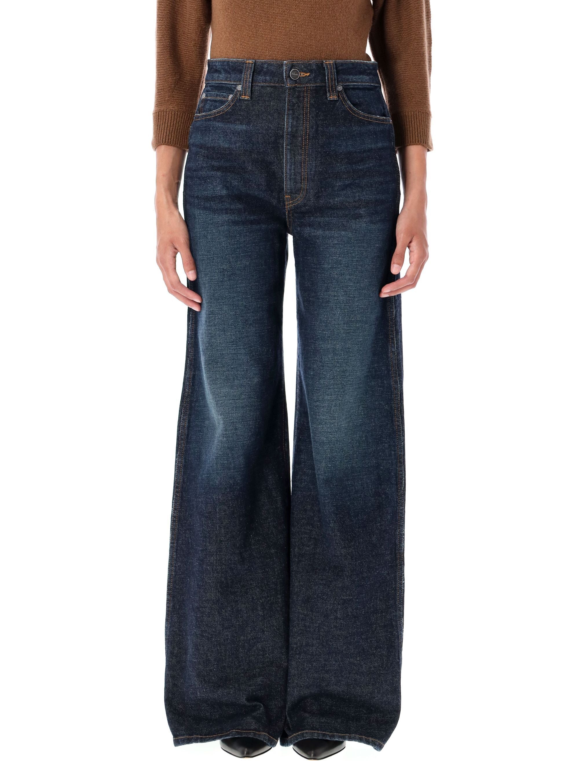 KHAITE High Waist Wide Leg Jeans - Size 27