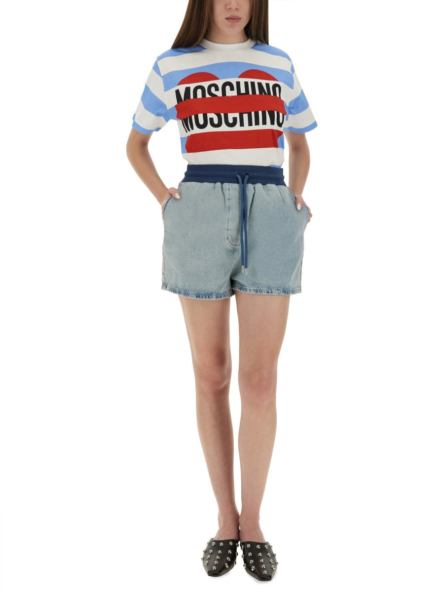 MOSCHINO JEANS Cotton Denim Shorts - Size S