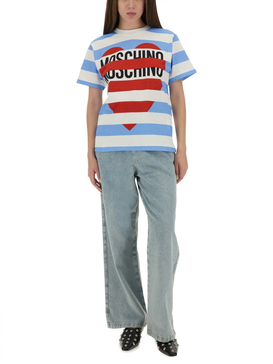 MOSCHINO JEANS Wide Leg Denim Jeans - Size S