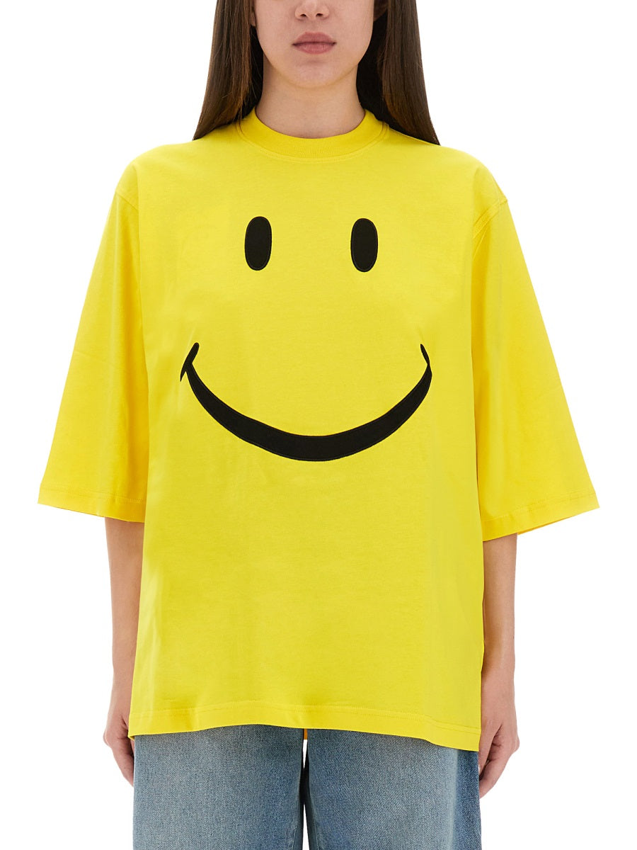 MOSCHINO Smile Graphic T-Shirt - Regular Fit, Size S