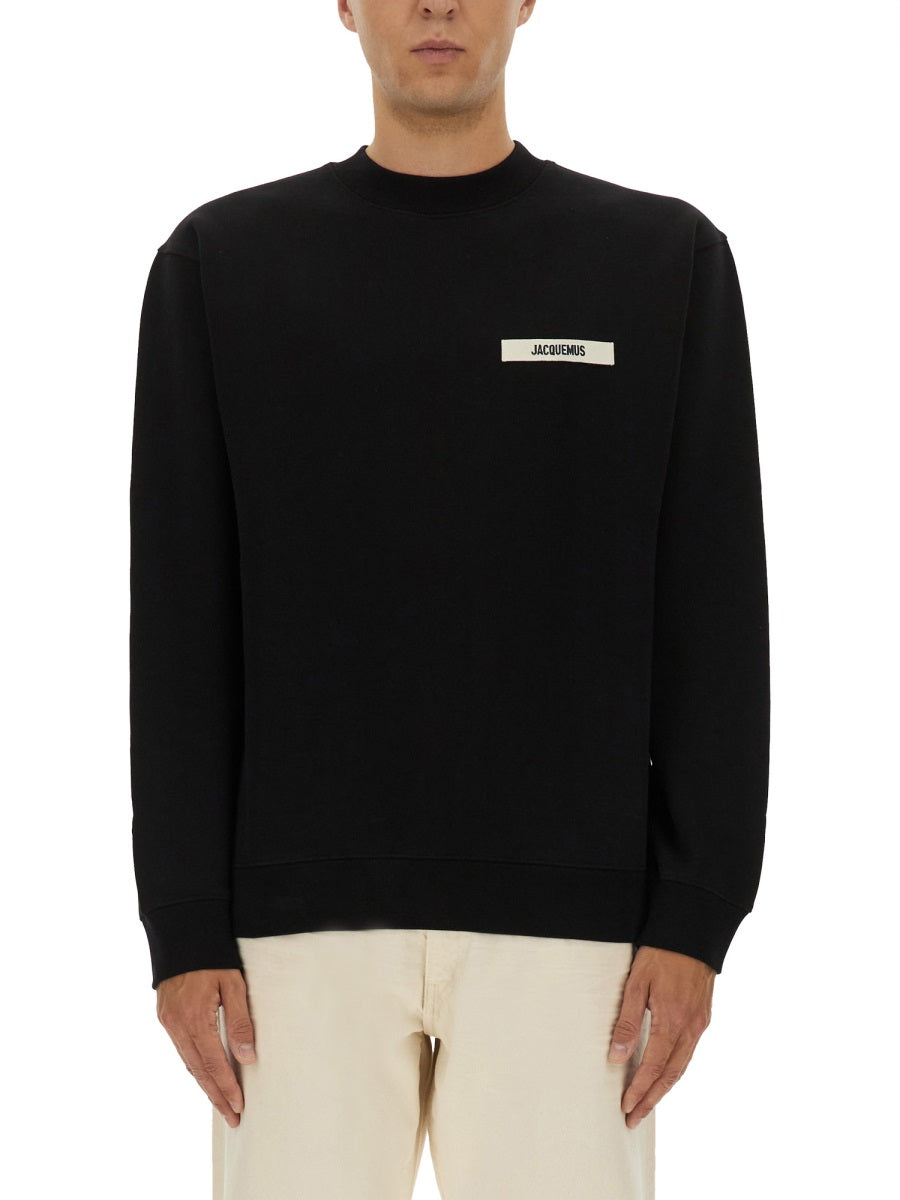 JACQUEMUS Mens Grosgrain Logo Sweatshirt - Size L
