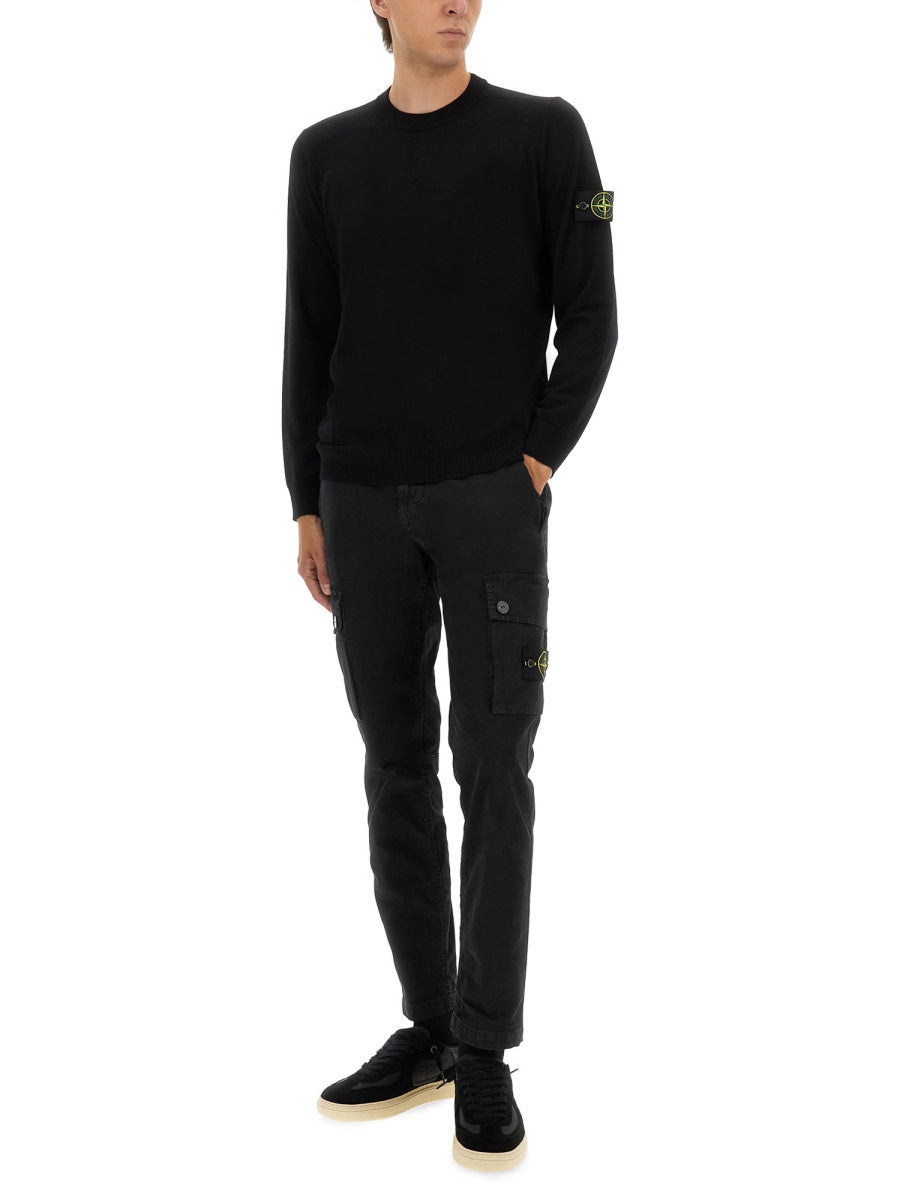 STONE ISLAND Virgin Wool Sweatshirt for Men