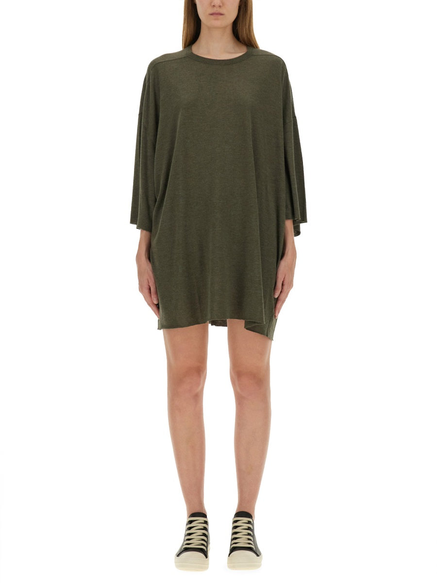 RICK OWENS Viscose Nylon T-Shirts for Women FW25