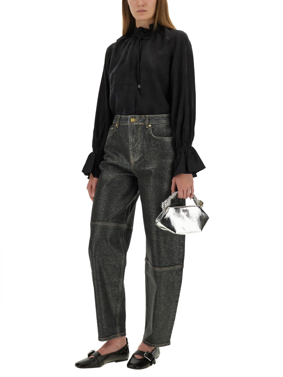 GANNI Chic Cupro Viscose Shirt - Perfect for FW25