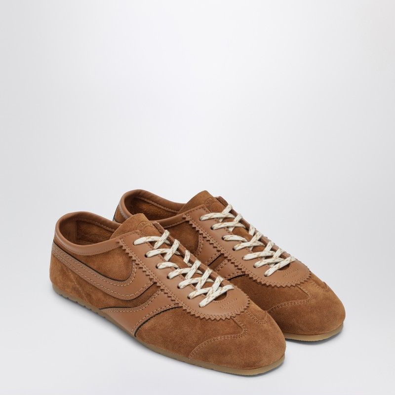 DRIES VAN NOTEN Suede Sneaker with Leather Inserts for Women