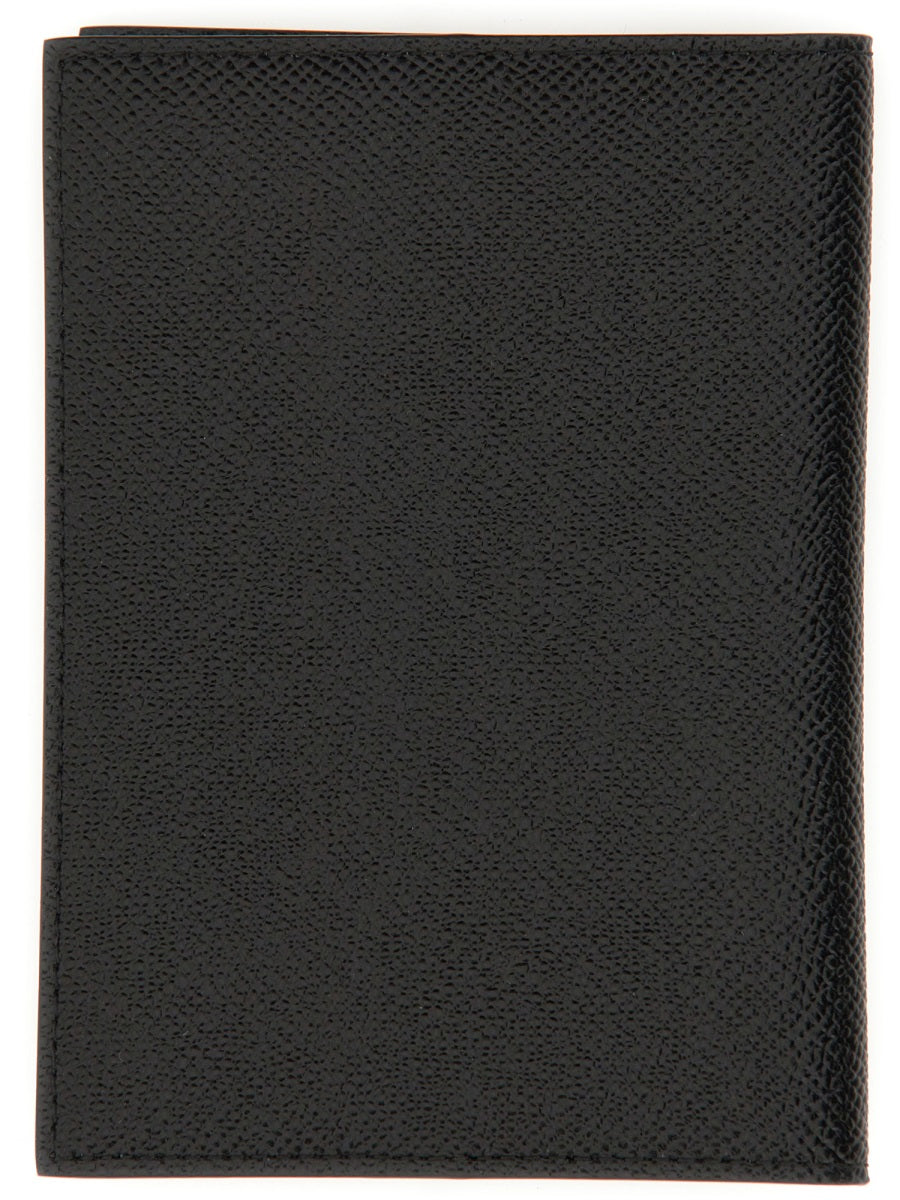DOLCE & GABBANA Leather Passport Holder for Men - Perfect for FW25
