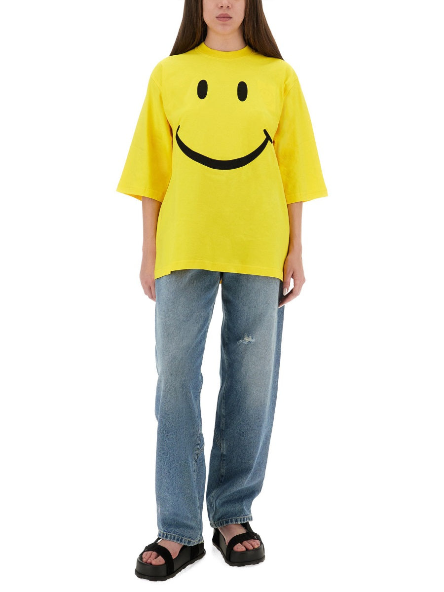MOSCHINO Smile Graphic T-Shirt - Regular Fit, Size S