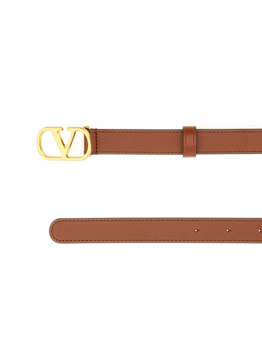 VALENTINO GARAVANI Signature Vlogo Leather Belt for Women